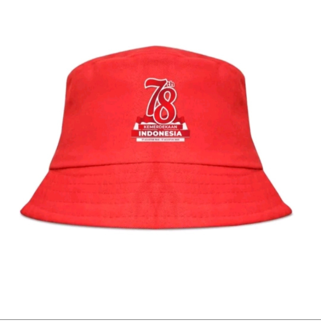 Jual Bucket hats hari kemerdekaan indonesia HUT RI ke 78th ( 17 agustus ...
