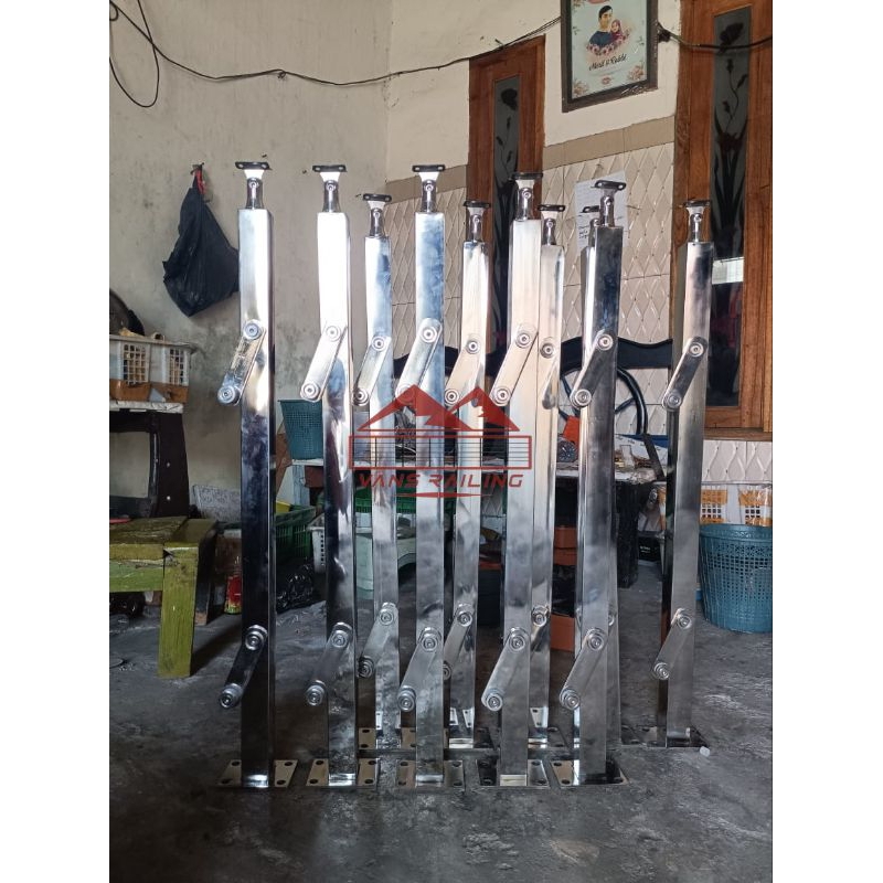 Jual TIANG HOLLOW SAYAP SINGLE RAILING TANGGA/BALKON KACA STEINLESS ...