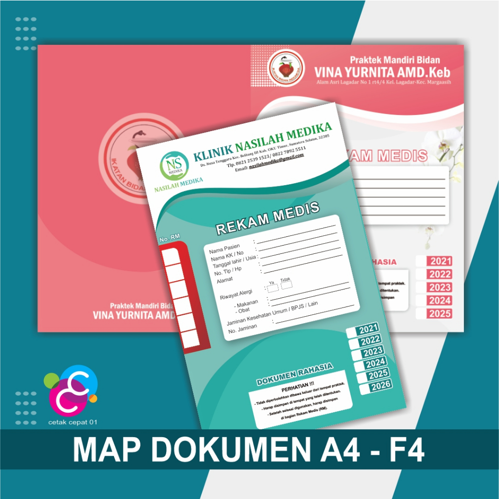 Jual Custom MAP Dokumen Rahasia, MAP Rekam Medis Pasien, MAP Proporsal ...