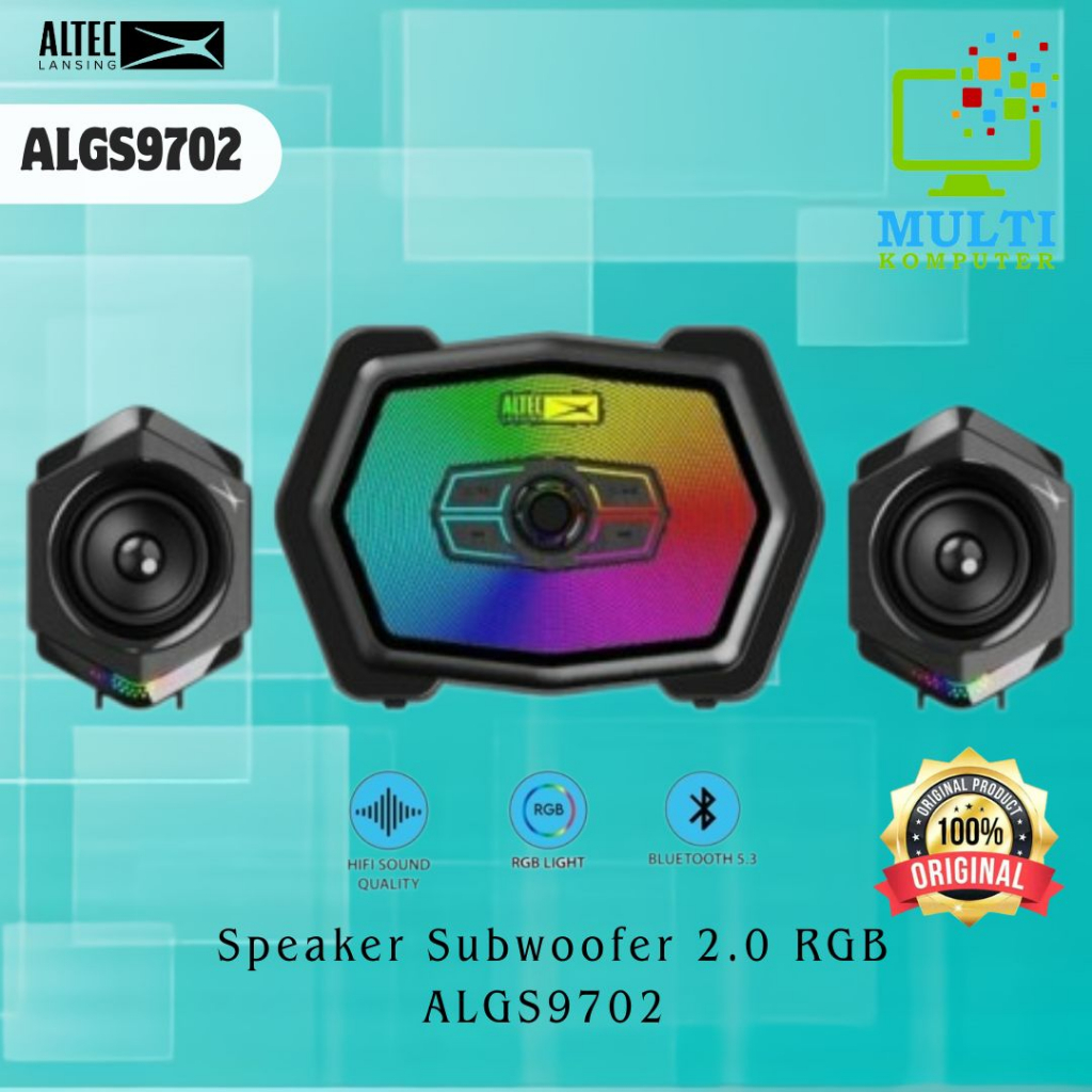 Jual Altec Lansing ALGS9702 RGB Bluetooth Gaming Speaker 2.1 with