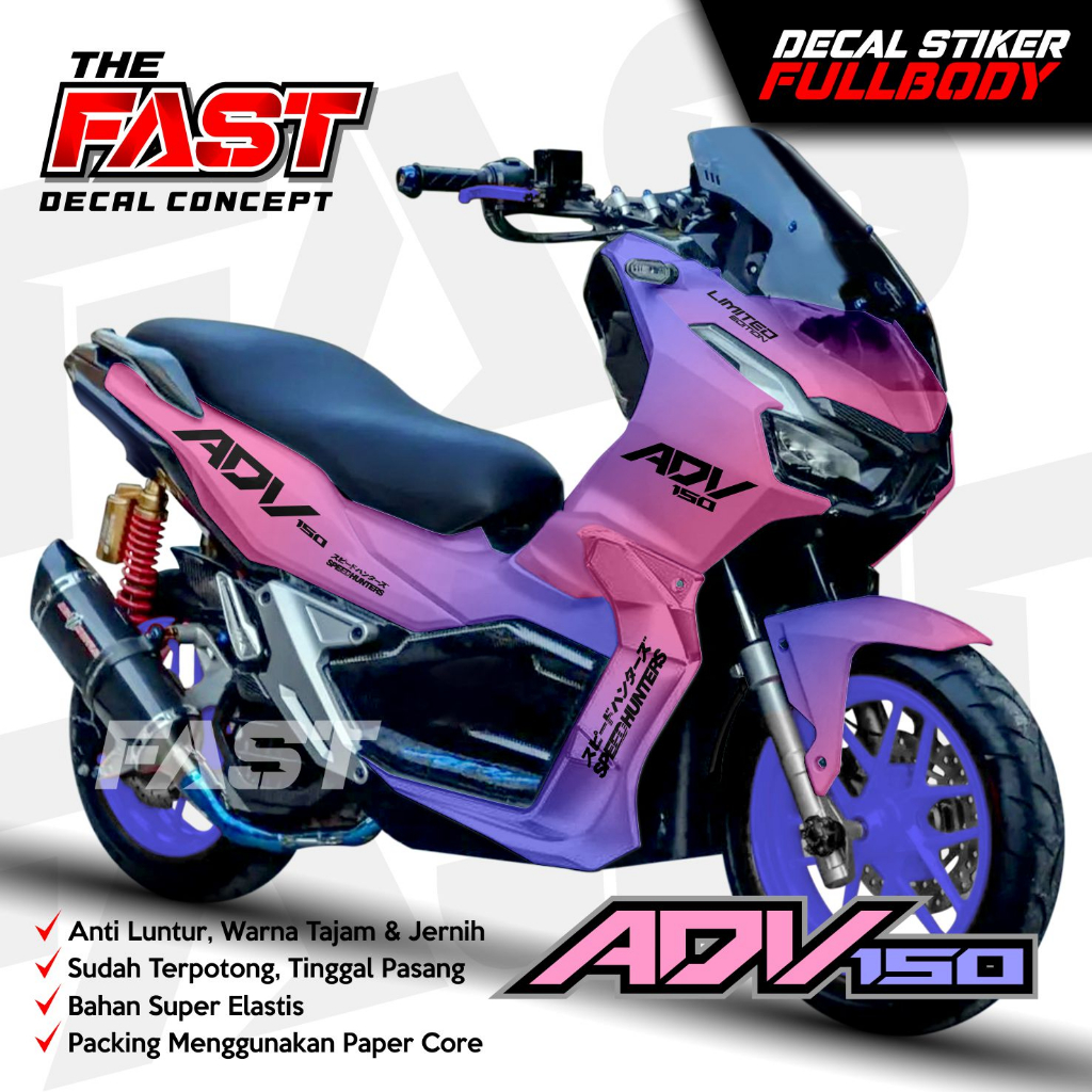 Jual Decal ADV 150 Stiker ADV160 TERBARU ⭐⭐⭐⭐⭐ Decal Variasi New ADV ...