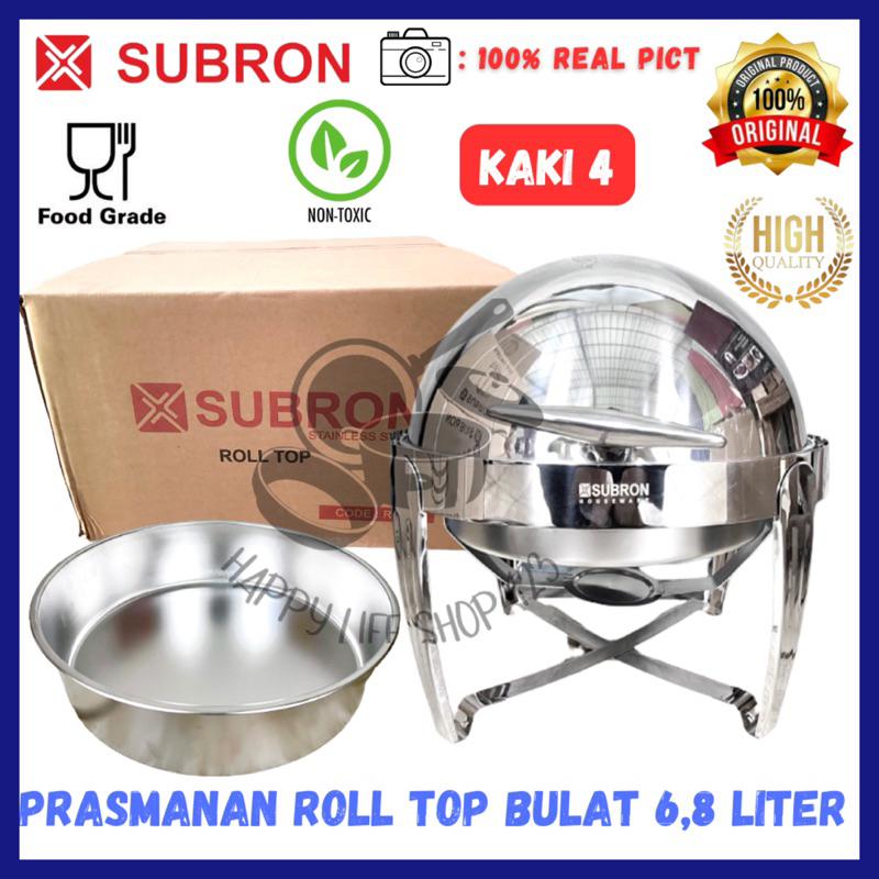 Jual SUBRON Prasmanan Roll Top Stainless Steel 6.8 Liter Tutup ...