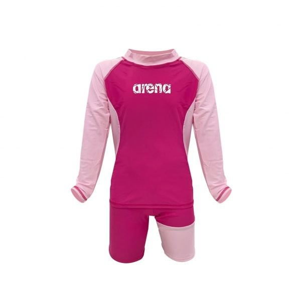 Jual Arena Childrens Sunsuit PK AUV-22356 Baju Renang UV Anak Pink ...