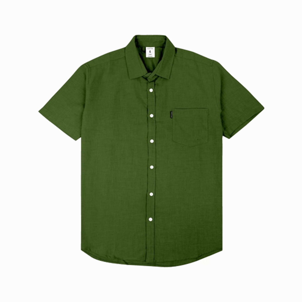 Jual The Don S House Grosseto Army Ss Kemeja Kerah Shanghai Lengan Pendek Polos Slimfit Pria