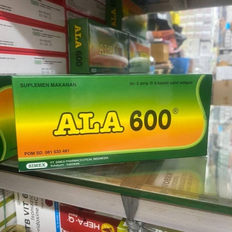 Jual ALA 600 mg Ala 600mg ala 600mg alpha lipoic acid kaplet ...