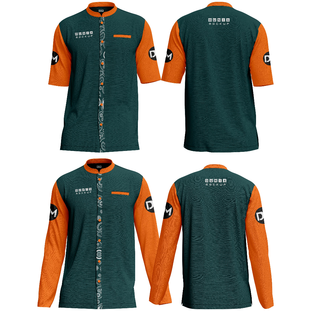 Jual Mockup Baju Koko Muslim - Corel DRAW (Produk Digital) | Shopee