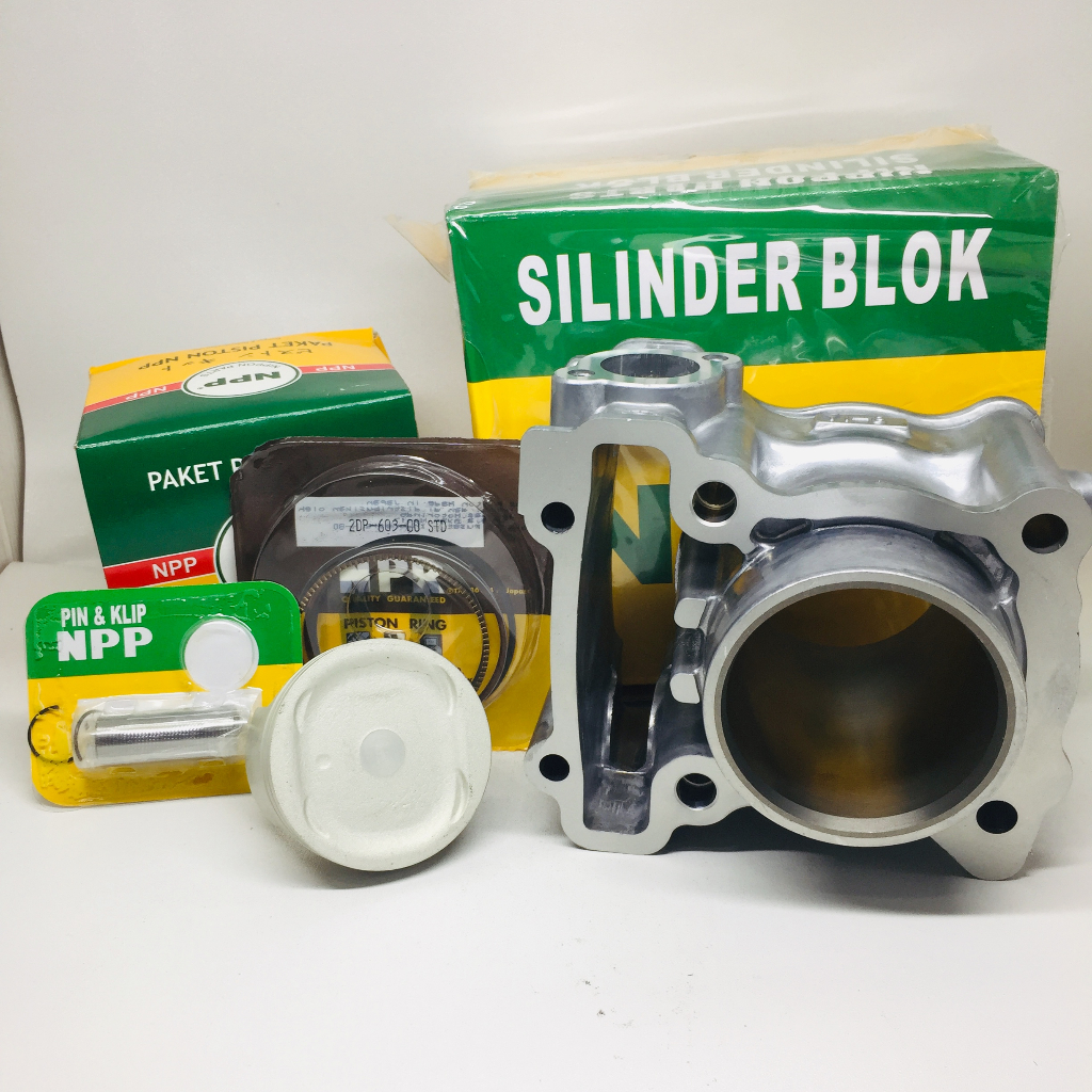 Jual NPP MLKUNL Cylinder Blok + Piston kit N MAX/AEROX155 KODE 2DP ...
