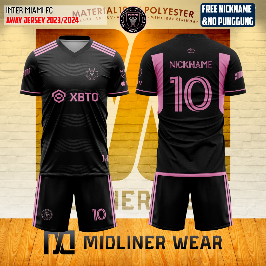 Jual Jersey Kaos Baju Atasan SUPORTER INTER MIAMI AWAY 2023/2024 ...