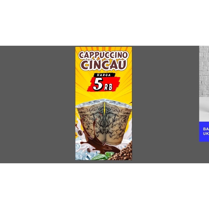 Jual Banner Capcin ukuran 100 x 50 cm dapat 2 banner | Shopee Indonesia
