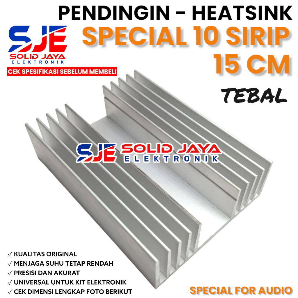 Jual PENDINGIN HEATSINK SPECIAL 15 CM 10 SIRIP PENDINGIN SPESIAL 15CM ...
