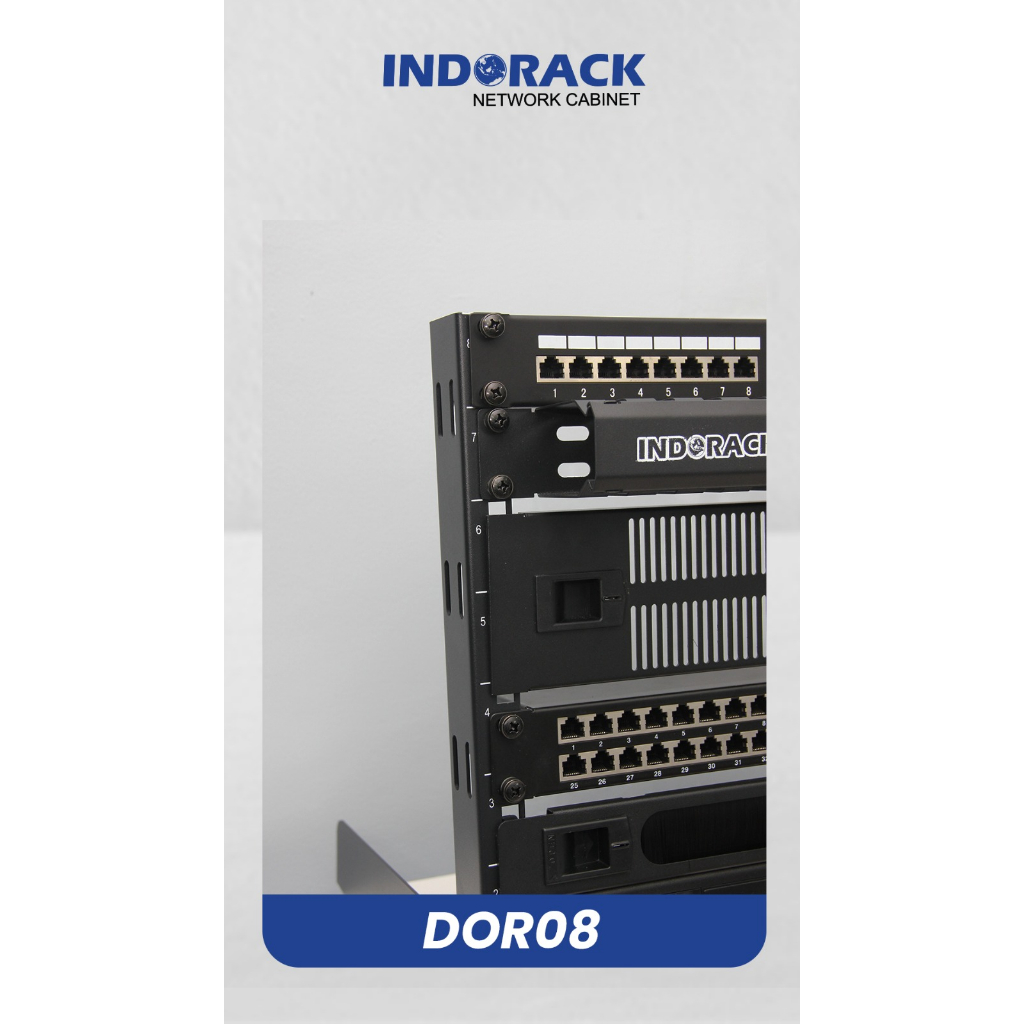 Jual INDORACK DOR08 - Desktop Open Rack 8U Depth 290mm Rak Audio ...