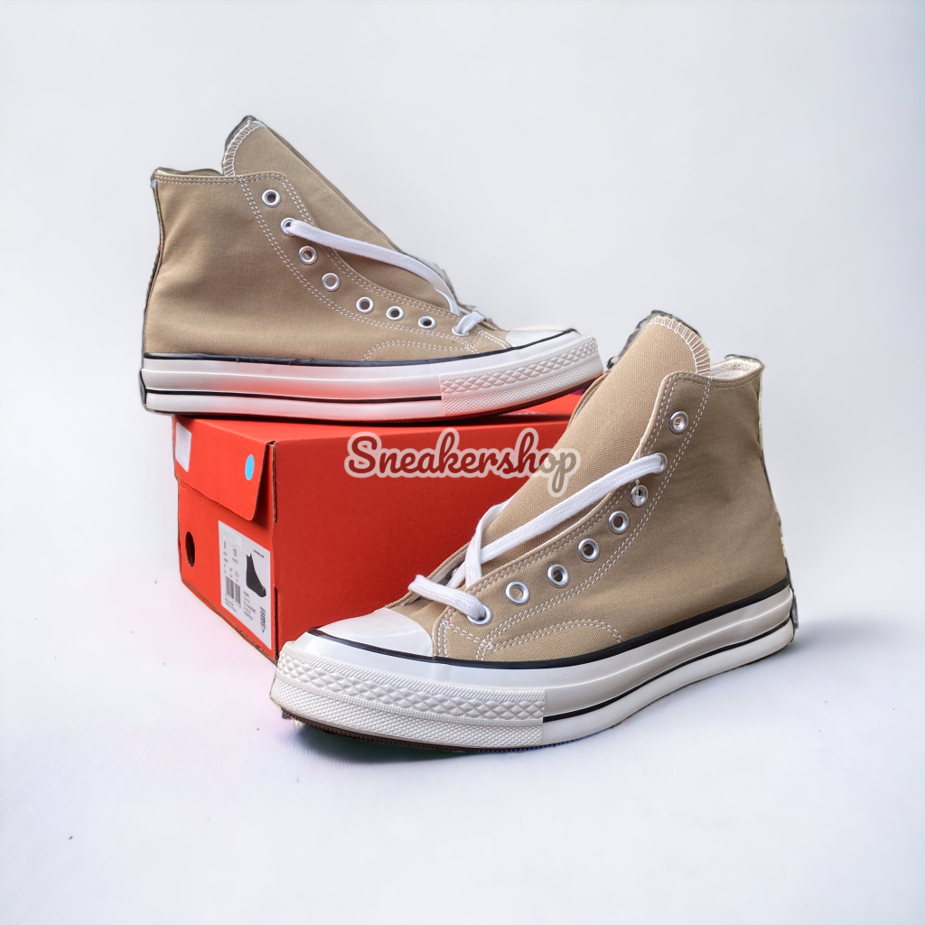 Sepatu All Star Converse Chuck Taylor 70s Grey High Egret Sneakers Convers  70 Abu Premium BNIB 1:1