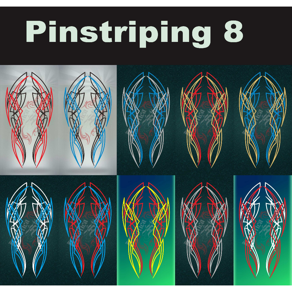 Jual pinstriping 8 lis body motor cutting sticker | Shopee Indonesia