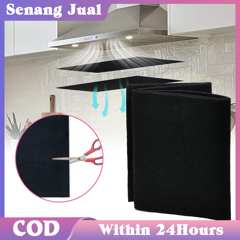 Jual 57X47CM Carbon Filter Cooker Hood Kapas Serat Karbon Aktif
