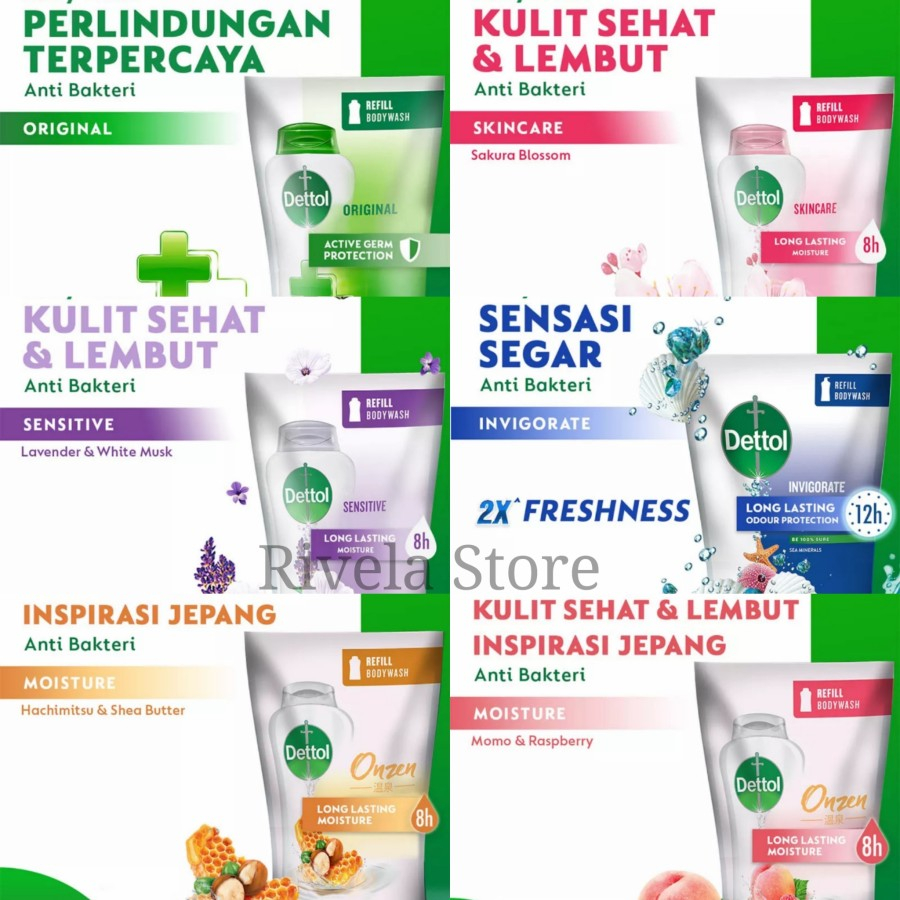 Jual Dettol Sabun Body Wash Anti Bakteri Refill 410 Gr | Shopee Indonesia