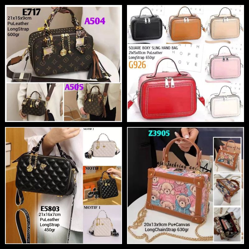 Jual JT88074-pink Tas Selempang Handbag Wanita Cantik Import