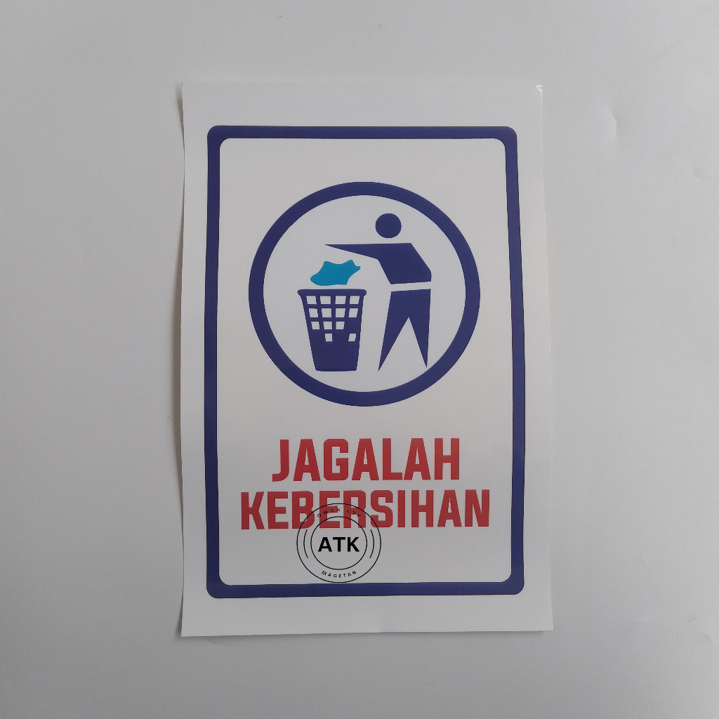 Jual Stiker Sampah - Jagalah Kebersihan - Buanglah Sampah Pada ...