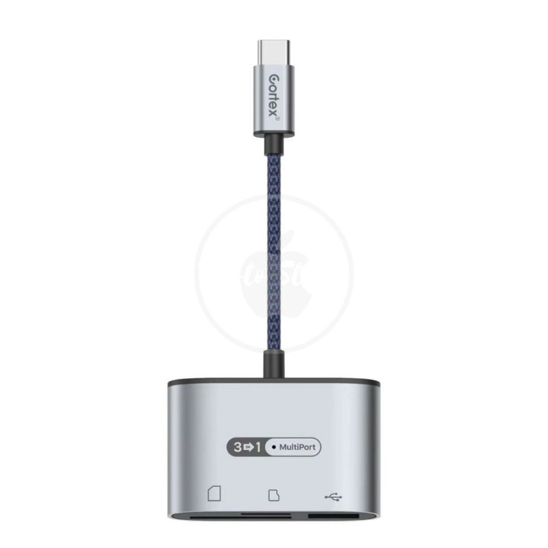 Jual Cortex MH372 Spliter 3in1 USB-C/Type-C To USB 3.0 + SD/TF Card ...