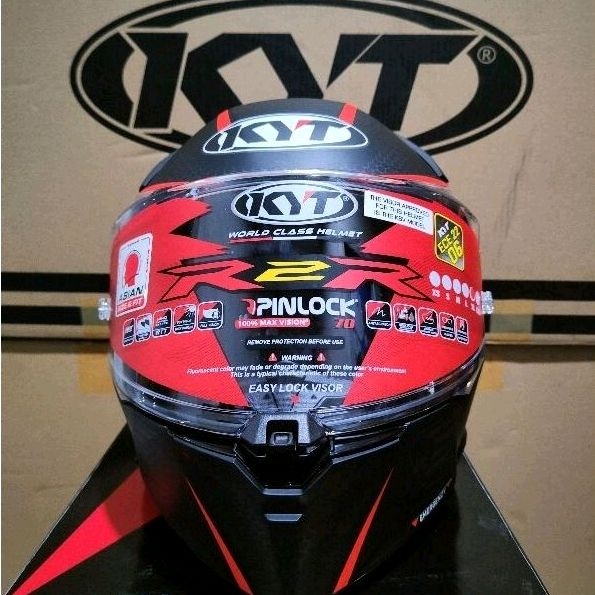 Jual KYT R2R CONCEPT MATT BLACK/RED/E.06 | Shopee Indonesia
