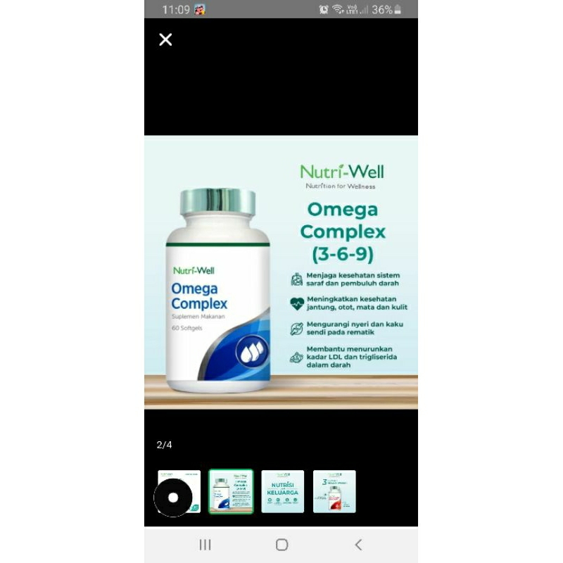 Jual Nutriwell Omega Complex 60s | Shopee Indonesia