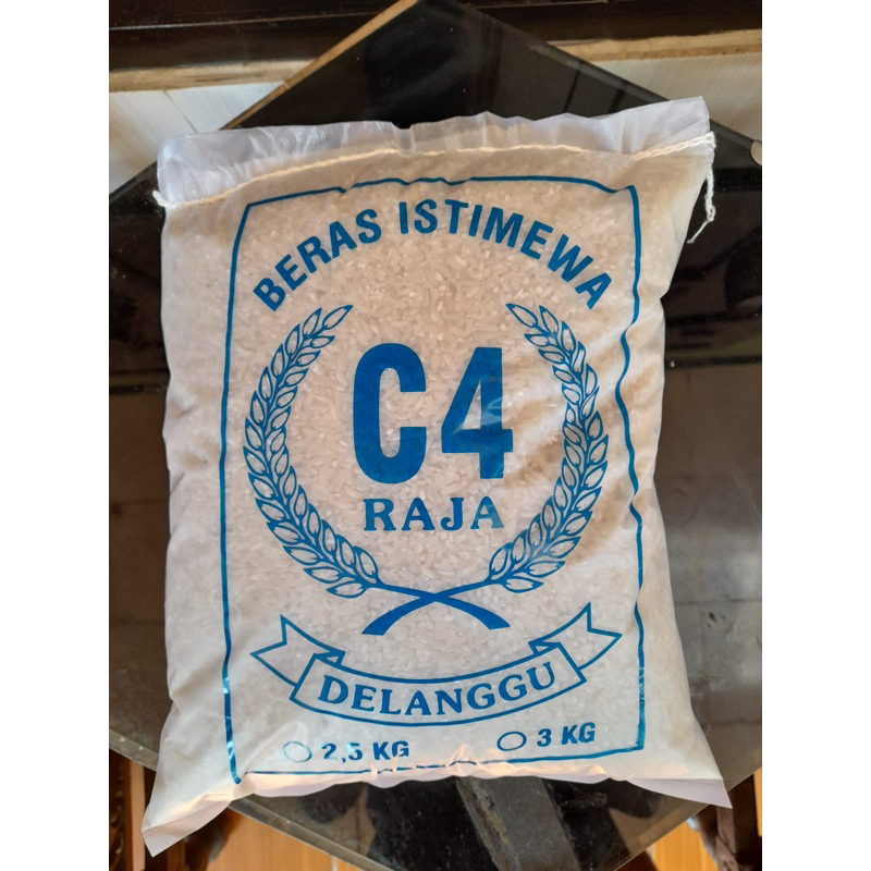 Jual BERAS C4 RAJA KEMASAN 2 5 KG DAN 5 KG Shopee Indonesia