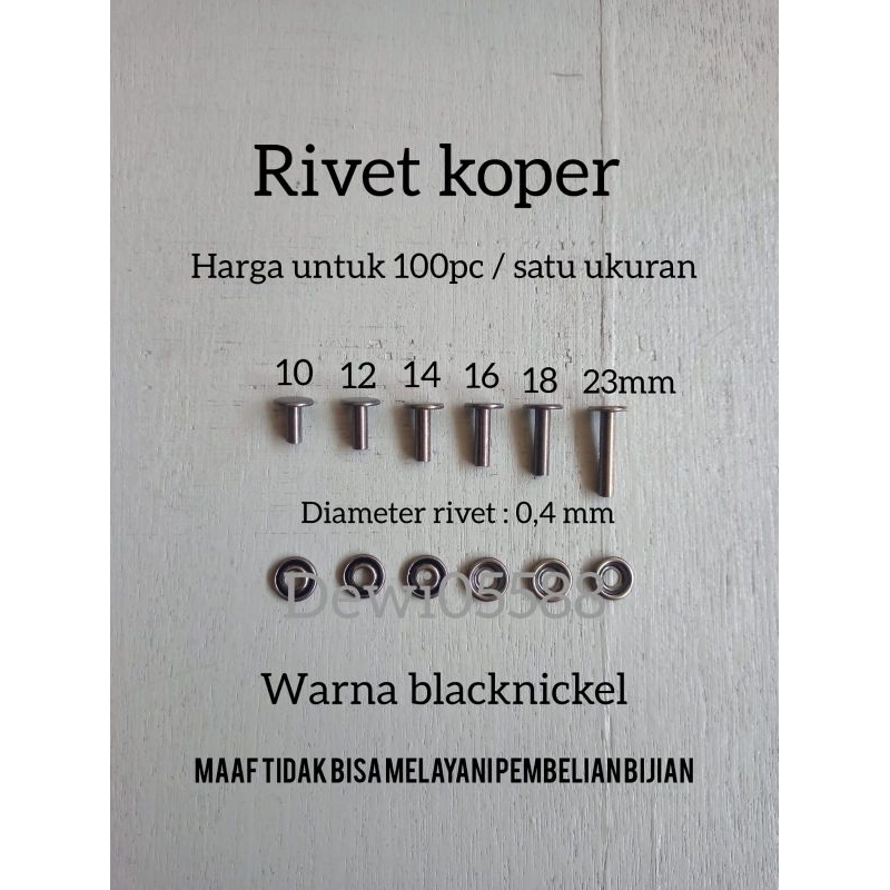 Jual PAKU RIVET TAS, RIVET TAS, RIVET KOPER , PAKU KOPER, PAKU TAS ...