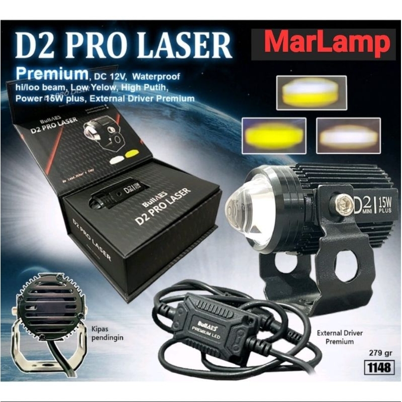 Jual Lampu LED D2 LASER Bullaes 15Watt 1pcs Satuan | Shopee Indonesia