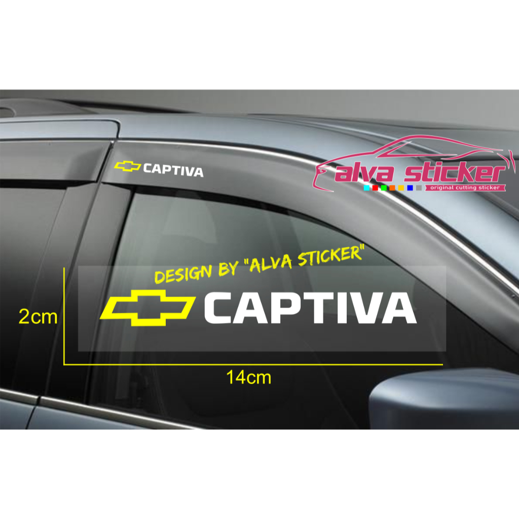 Jual sticker stiker captiva cutting stiker talang air mobil chevrolet ...