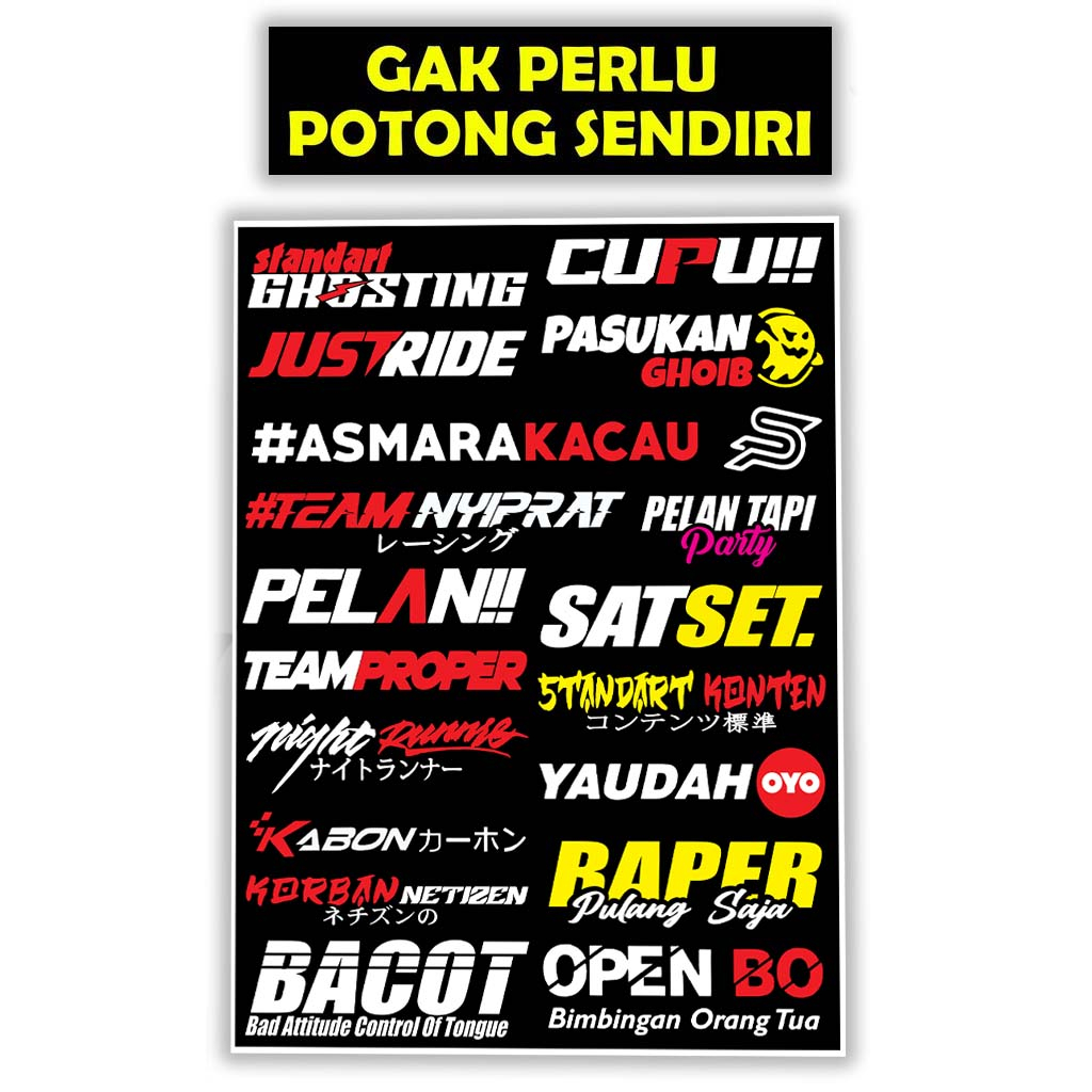 Jual Stiker Motor Sticker Motor Stiker Motor Keren Stiker Racing