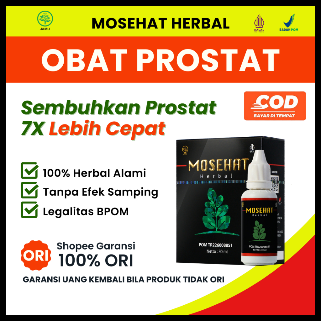 Jual Mosehat Obat Prostat Paling Ampuh 100 Original Herbal Alami