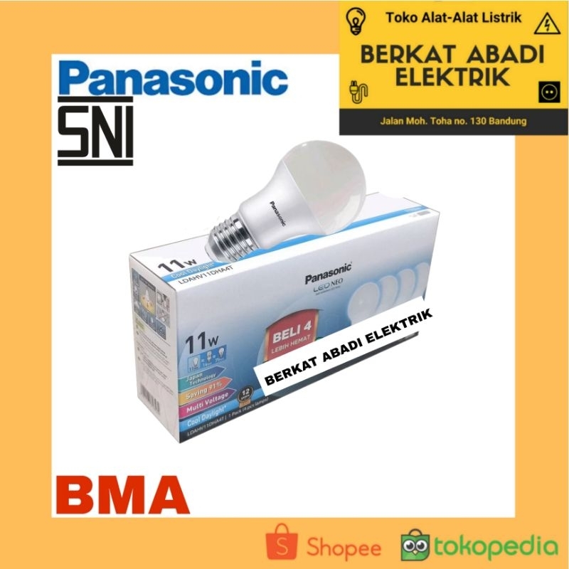 Jual Paket Lampu Led 11 Watt Panasonic Neo Sni Shopee Indonesia