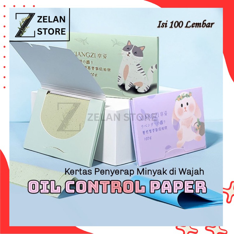 Kertas Tissue Wajah Penyerap Minyak / Oil Control Paper Isi 50 Lembar