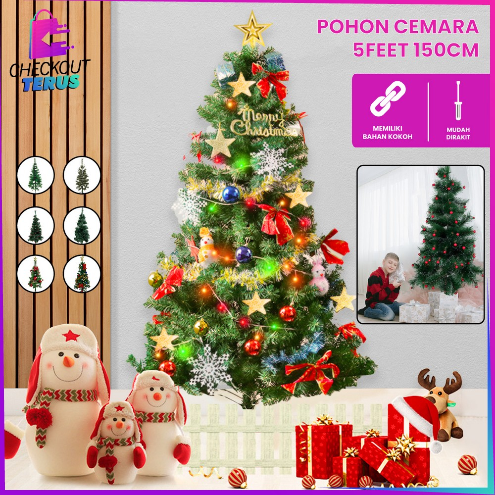 Jual CT C209 Christmas Tree Artificial Plant Pine Tree Pohon Natal ...