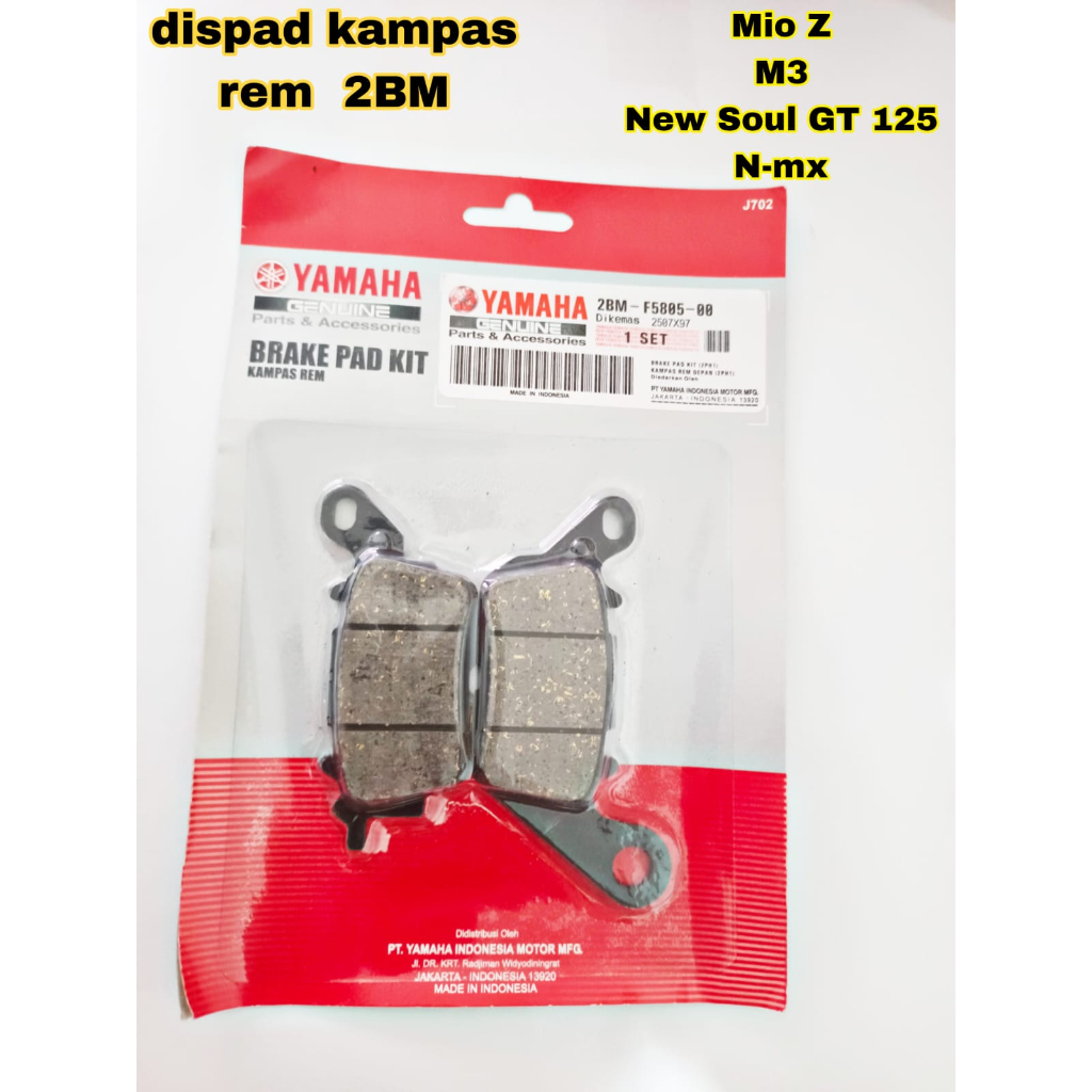 Jual Dispad Kampas Rem Cakram Depan Yamaha Mio Z M New Soul Gt N