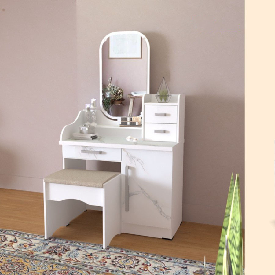 Jual Meja Rias Minimalis Modern Meja rias putih | Shopee Indonesia
