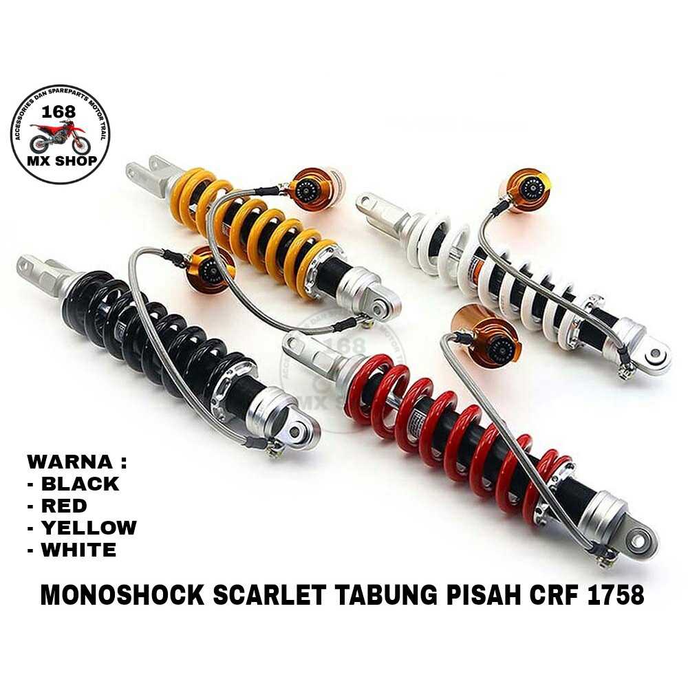 Jual Monosok Mono Shock Sok Skok Belakang Tabung Pisah Scarlet Double Adjuster Trail Crf