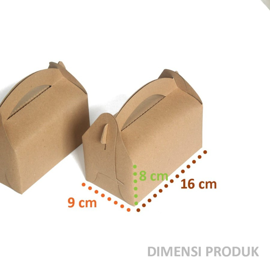 Jual Gable Box Kraft Dus Snack Kardus Kemasan Fried Chicken Ukuran X X Cm Shopee Indonesia