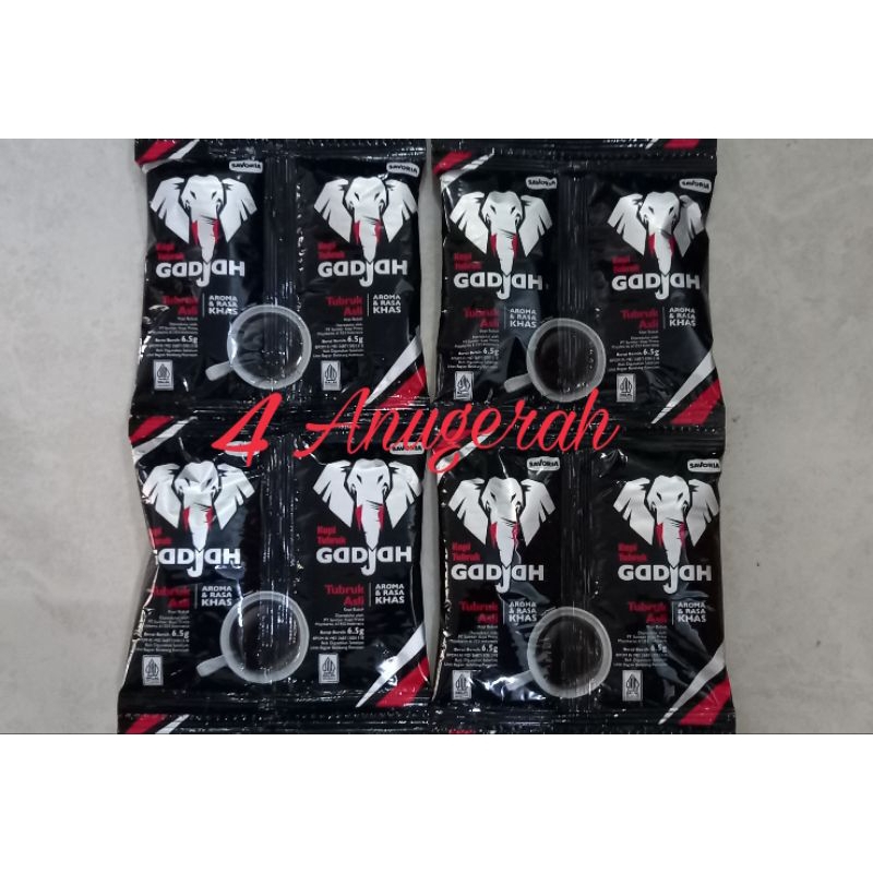Jual Kopi Tubruk Gadjah 6,5 gr 20 Sachet / Kopi Tubruk / Kopi Gajah