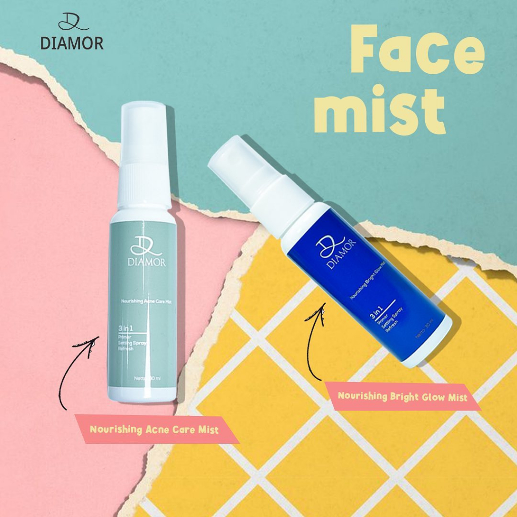 Jual DIAMOR Face Mist Nourishing Bright Glow Mist Nourishing Acne Care ...