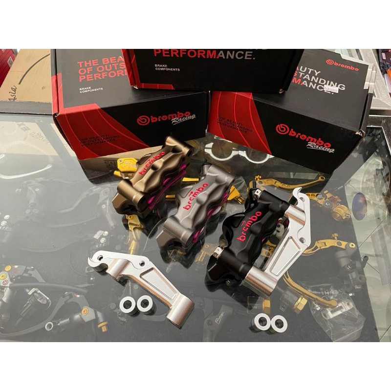 Jual Paket Kaliper Brembo 4 Piston Gp4rx Brembo M50 Set Breket Ninja R ...