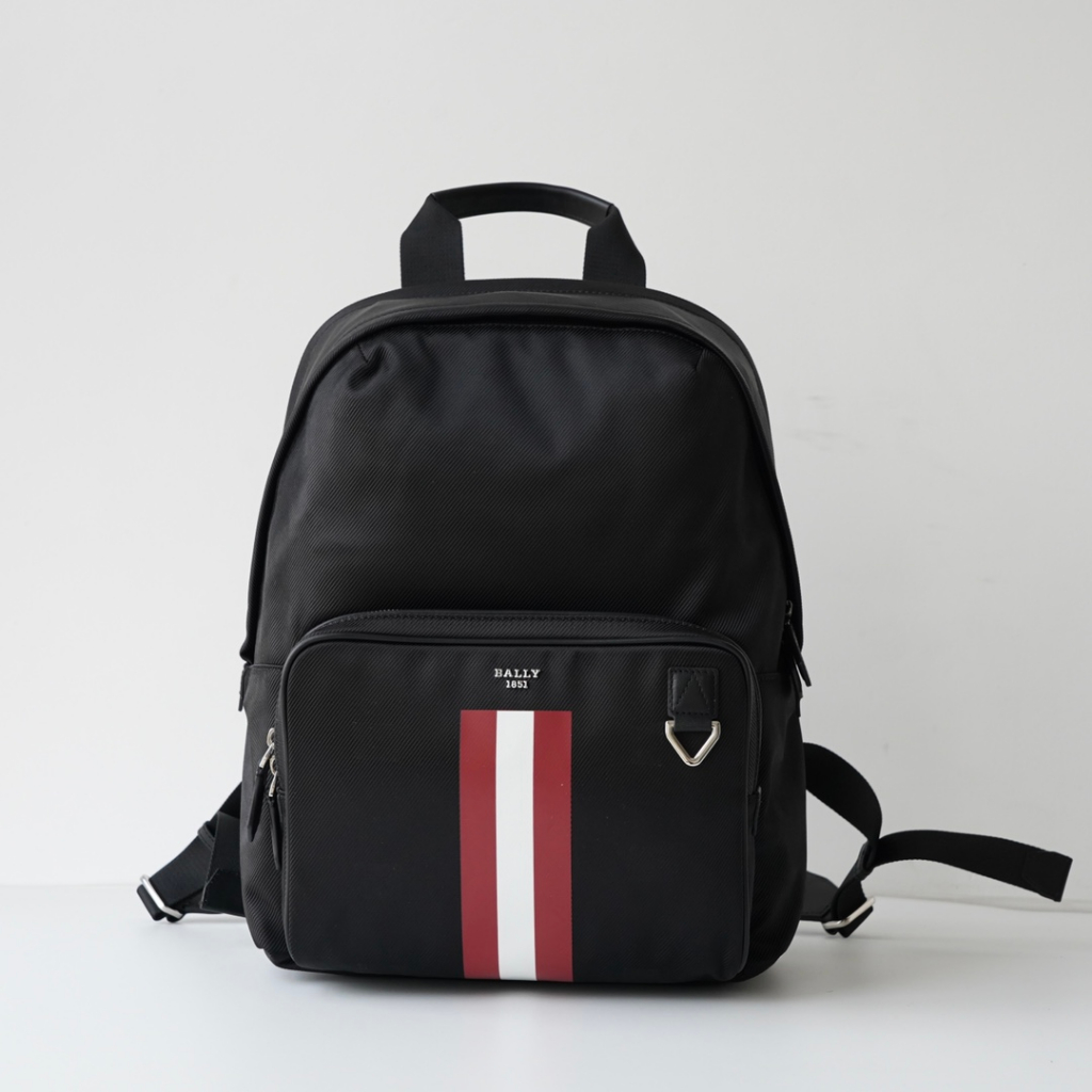 Jual Pure Ori Bally backpack men's classic striped backpack topofthe