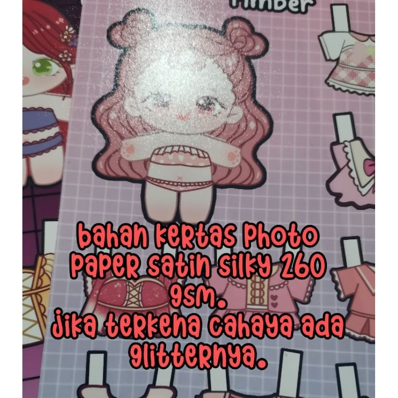 Jual Paper doll mainan bongkar pasang mainan bp jadul 90'an mainan ...
