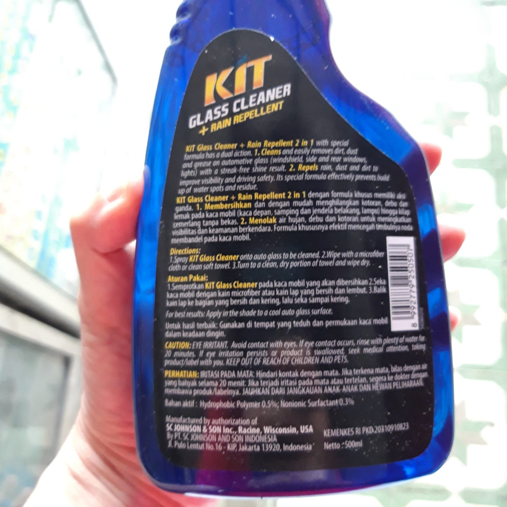 Jual KIT GLASS CLEANER RAIN REPELLENT 500ML | Shopee Indonesia