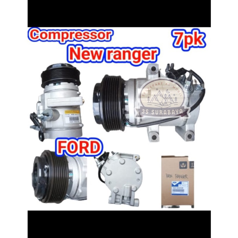 Jual Kompresor Ford Ranger 2010-2015 T6 2200 CC 7 Pk Ac Mobil New Ford ...