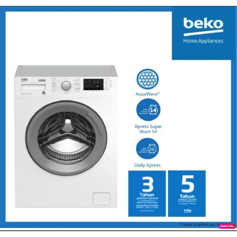 Jual BEKO MESIN CUCI FRONT LOADING 8KG WCV8612X0ST | Shopee Indonesia