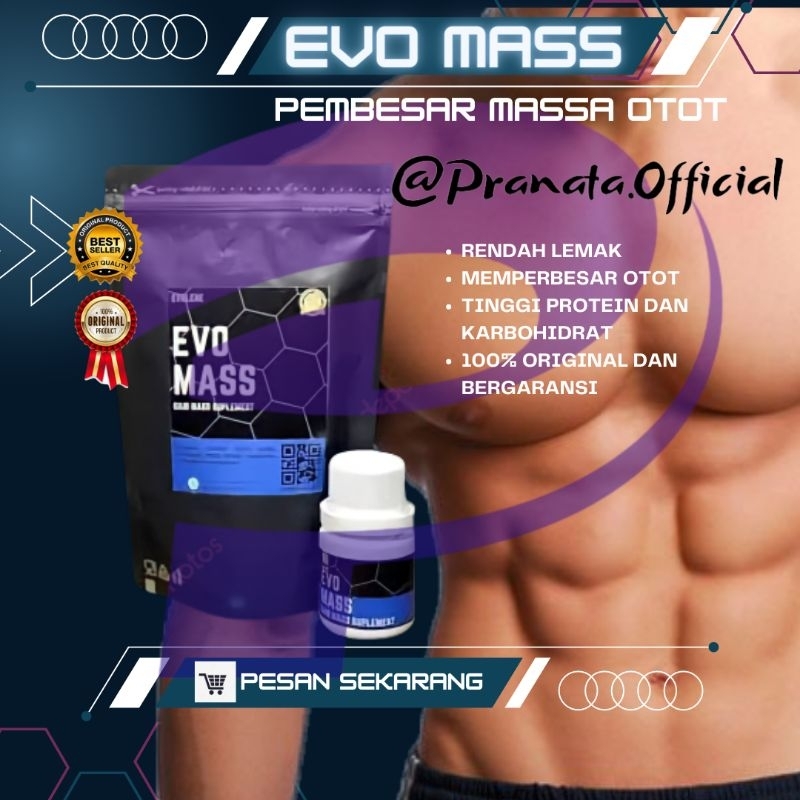 Jual COD EVO MASS ASLI ORI Penggemuk Badan Pembentuk Otot Penggemuk ...