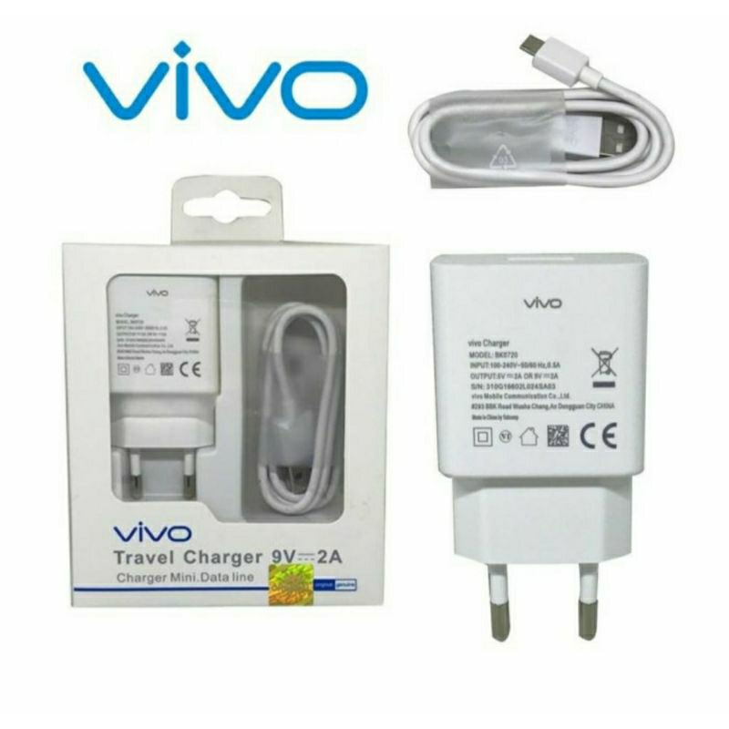 Jual ORIGINAL 100% CASAN CHARGER VIVO V3 V5 V7 V9 V11 V15 Y21 Y22 Y31 ...