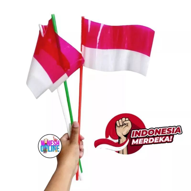 Jual Stik Bendera Plastik Pawai 17 Agustus Hut Ri Merah Putih Shopee Indonesia