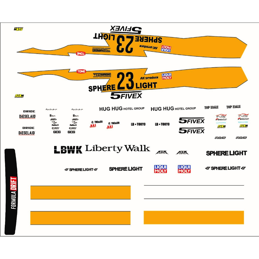 Jual [TRANSPARAN] DECAL HOTWHEELS - LIVERY R35 LBWK SPHERE LIGHT ...