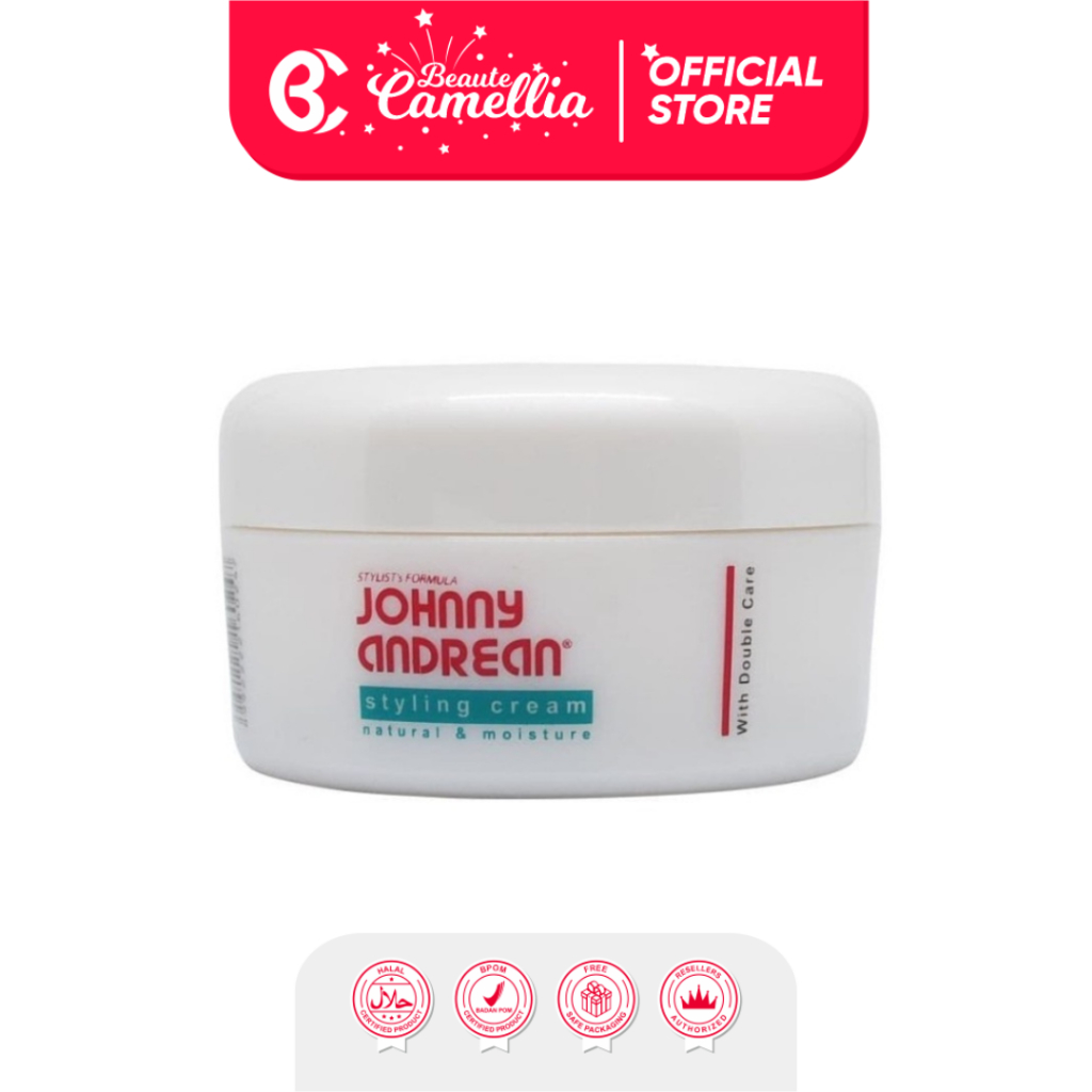 Jual JOHNNY ANDREAN Styling Cream Natural and Moisture 125gr Pomade Rambut Shopee Indonesia